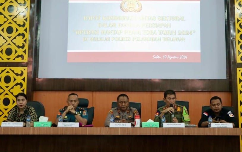 Polres Belawan Gelar Rakor Persiapan Operasi Mantap Praja Toba 2024