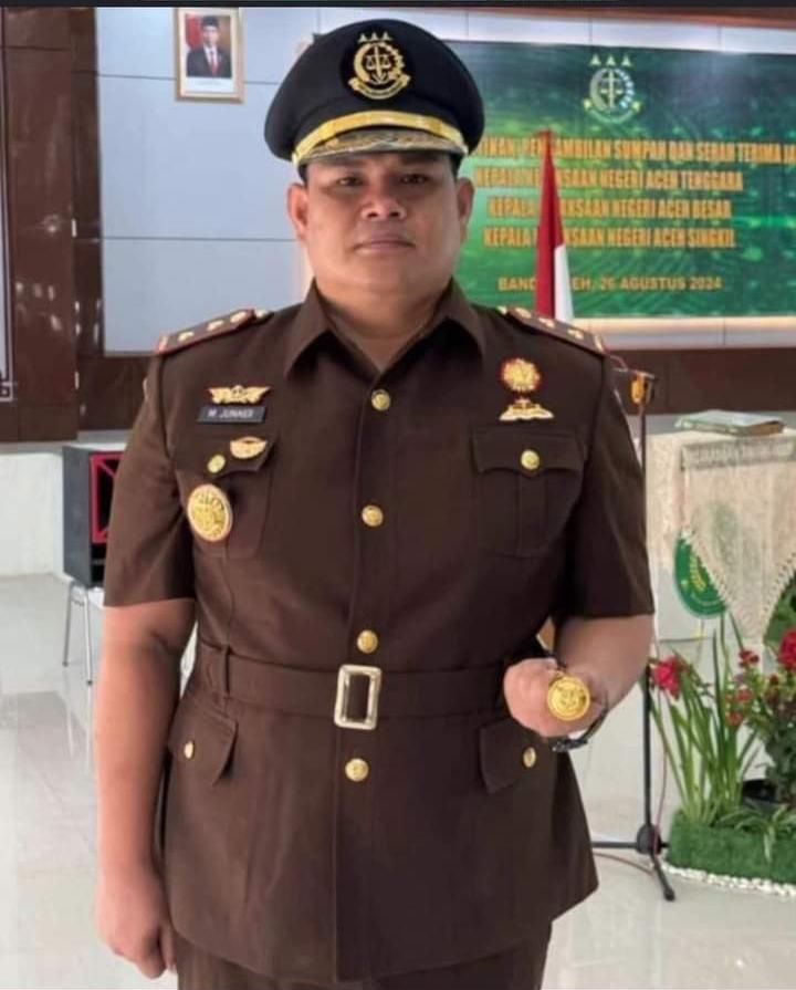 Muhammad Junaidi SH MH, Putra Tanjungbalai Dilantik jadi Kajari Aceh Singkil