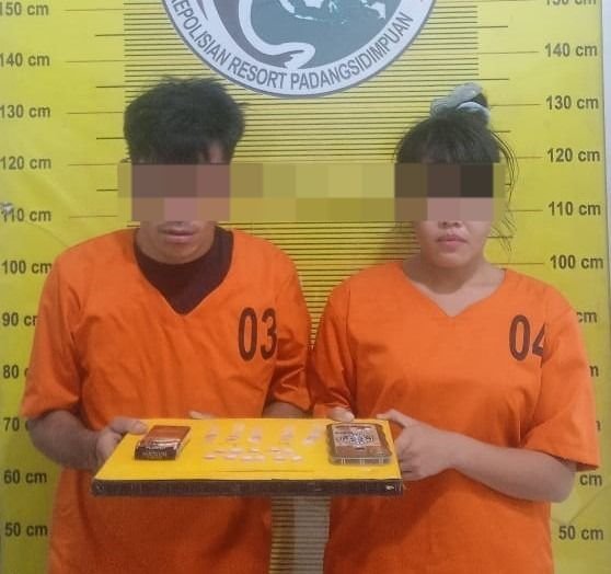 Sepasang Kekasih Terduga Pengedar Sabu Ditangkap Polisi di Padangsidimpuan