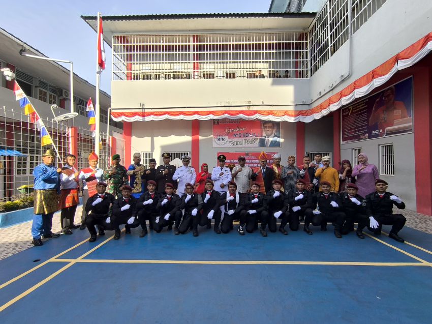 Camat Barus Irup HUT Ke - 79 Kemerdekaan RI di Lapas Barus