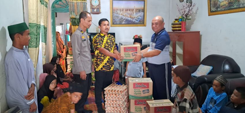 Kapolsek Siantar Utara Beri Bansos ke Anak Yatim