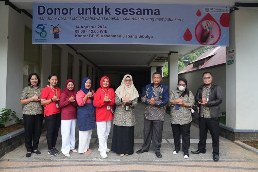 BPJS Kesehatan Cabang Sibolga Gelar Donor Darah