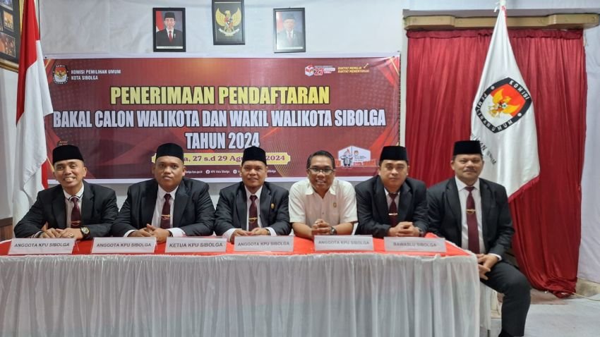 KPU Sibolga Terima 4 Paslon Wali Kota dan Wakil Wali Kota Sibolga