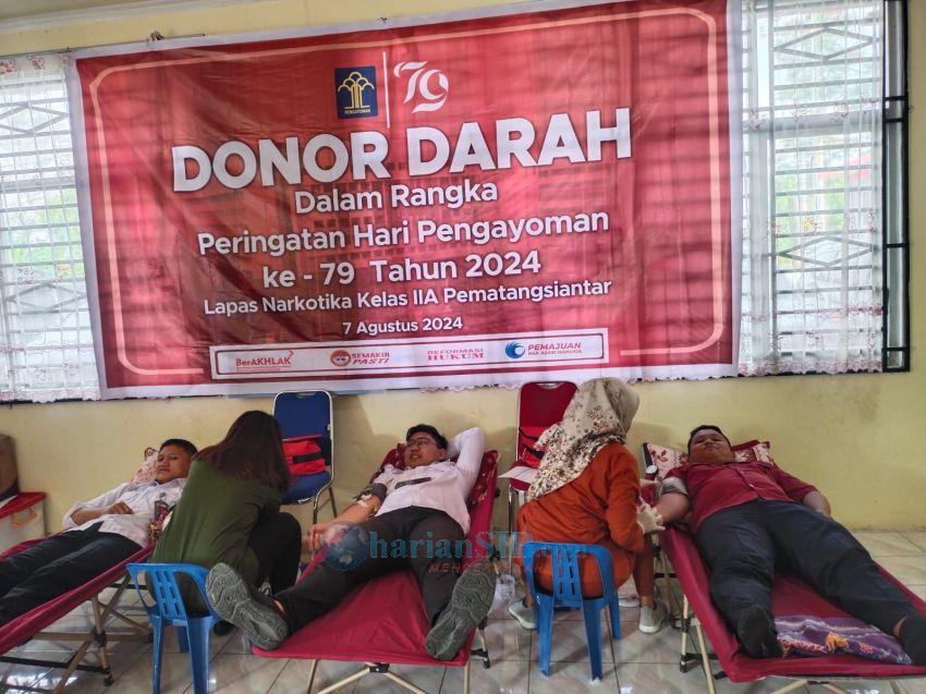 Lapas Narkotika Kelas IIA Pematangsiantar Gelar Donor Darah