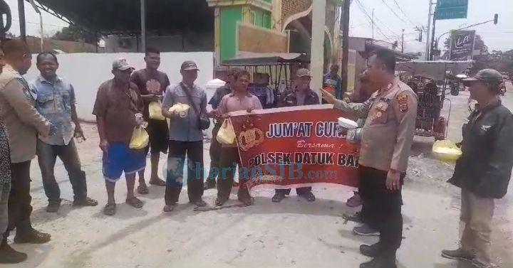 Jumat Berkah, Polsek Datuk Bandar Tanjungbalai Makan Siang Bersama Abang Betor