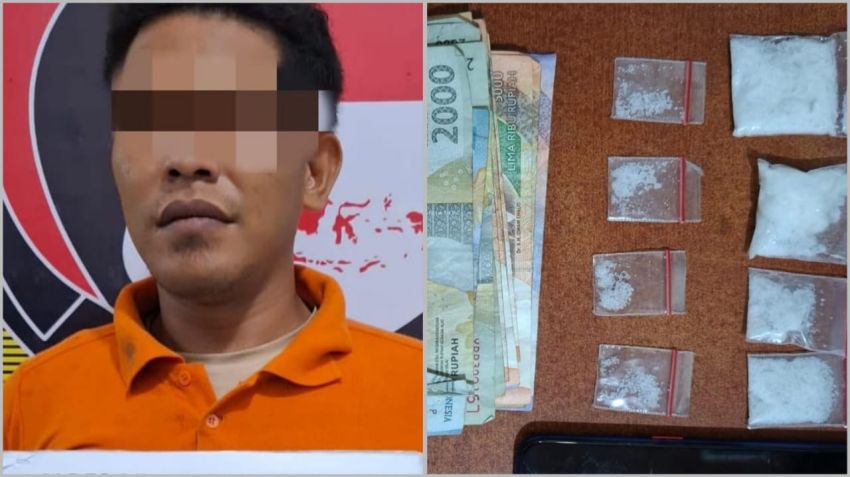 Polisi Tangkap Pengedar Sabu di Medan Deli