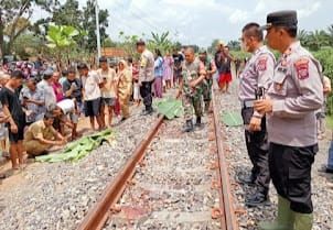 IRT Meregang Nyawa Usai Ditabrak Kereta Api di Desa Brohol Batubara