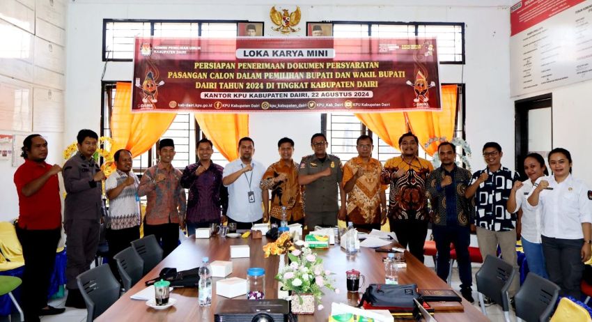 KPU Dairi Gelar Rakor Terkait Persyaratan Bapaslon Bupati/Wakil Bupati