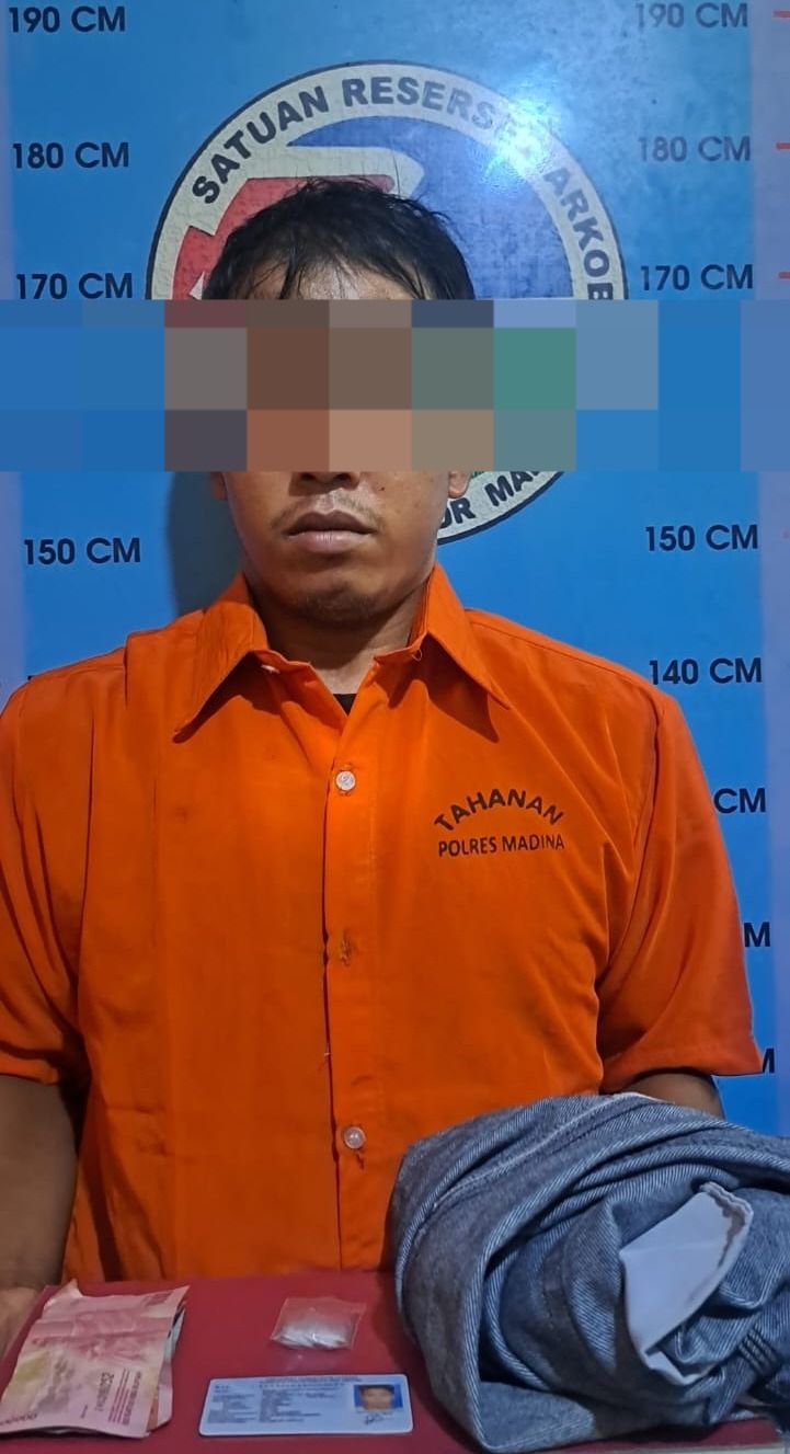 Polres Madina Amankan Terduga Pengedar Sabu di Natal