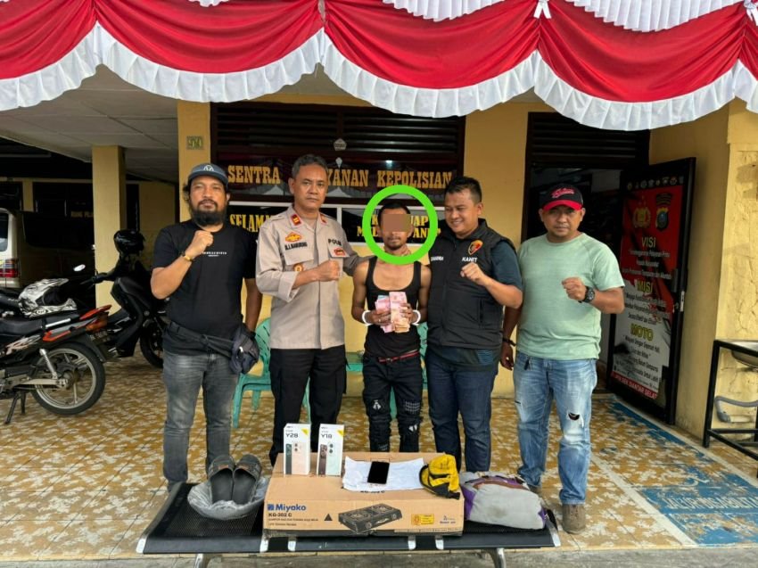Coba Lompat dari Jendela Rumah, Pelaku Pencurian Uang Ditangkap Polisi di Siantar