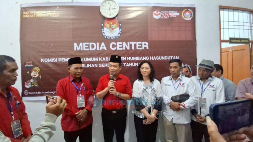 Oloan - Yunita akan Cetak Sejarah Paslon Laki-Laki Perempuan Pertama jadi Bupati dan Wakil Bupati Humbahas