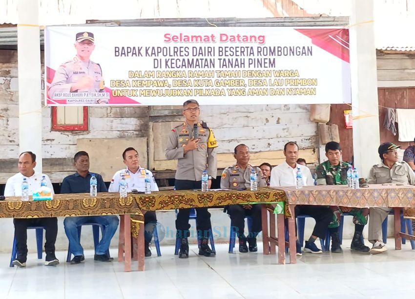Colling Down, Kapolres Dairi Ramah Tamah dengan Warga Tanah Pinem