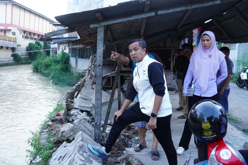 Tembok Penahan Sungai Bahilang yang Roboh Segera Diperbaiki