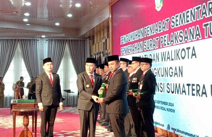 Agus Fatoni Kukuhkan 11 Pjs Bupati dan Wali Kota Sumut
