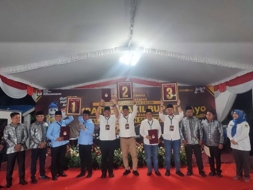KPU Gelar Pengundian dan Penetapan Nomor Urut Paslon Bupati dan Wakil Bupati Batubara