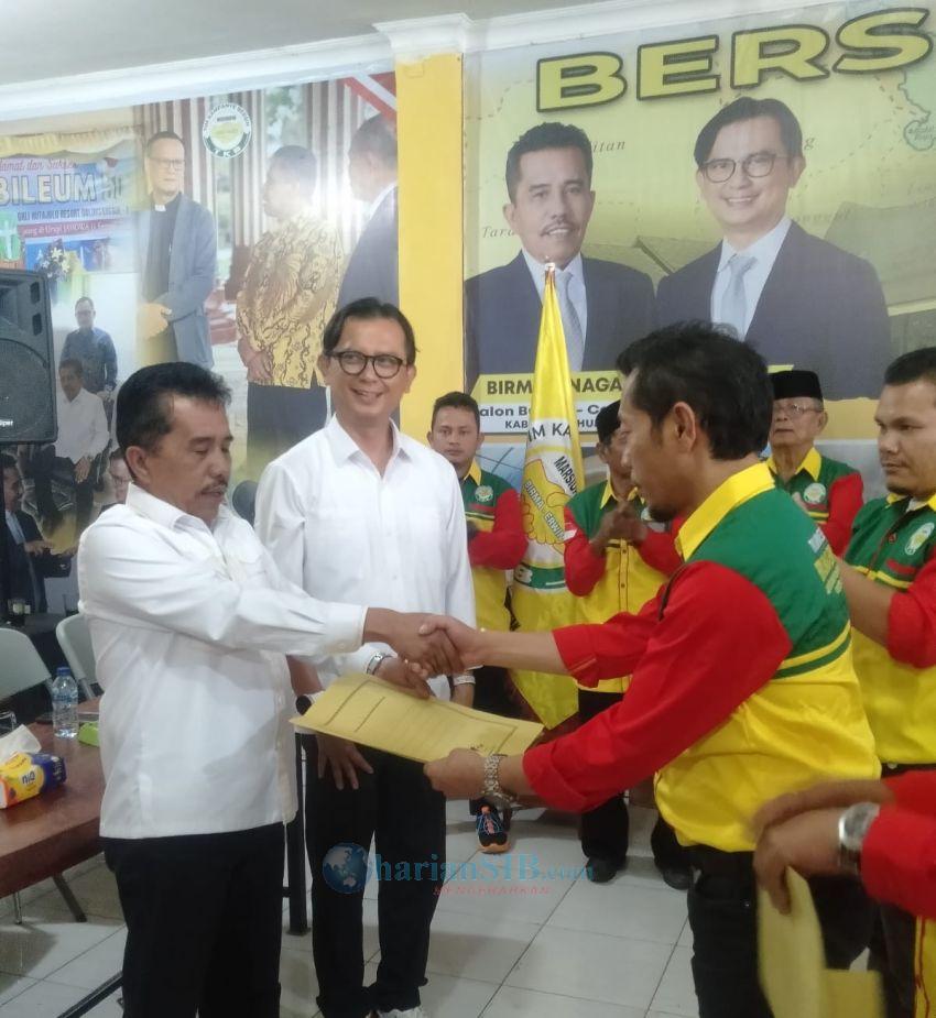 Pasangan Calon Bupati Humbahas Birma-Erwin Gelar Pelantikan Tim Pemenangan Bersih