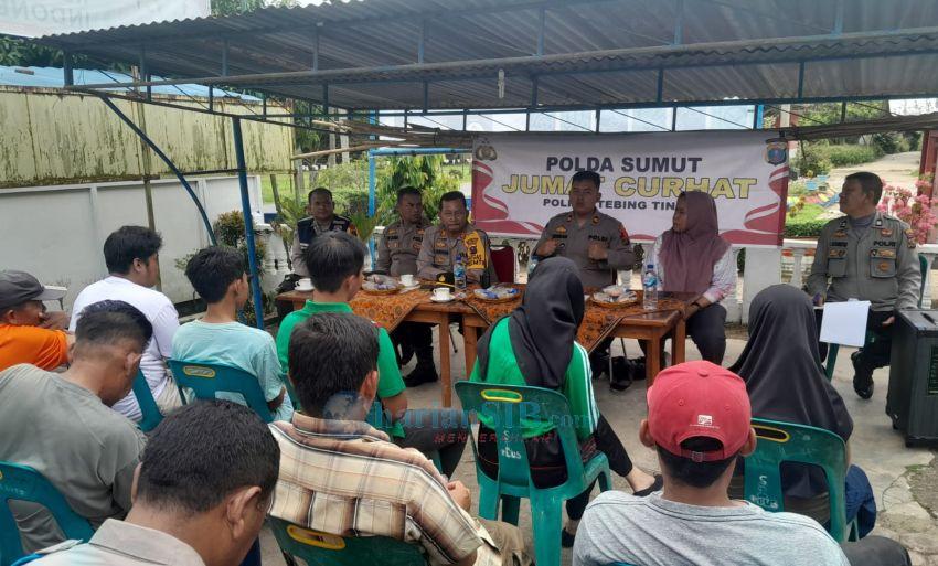 Jumat Curhat, Polsek Dolokmerawan Ajak Masyarakat Gunungpara II Perangi Narkoba