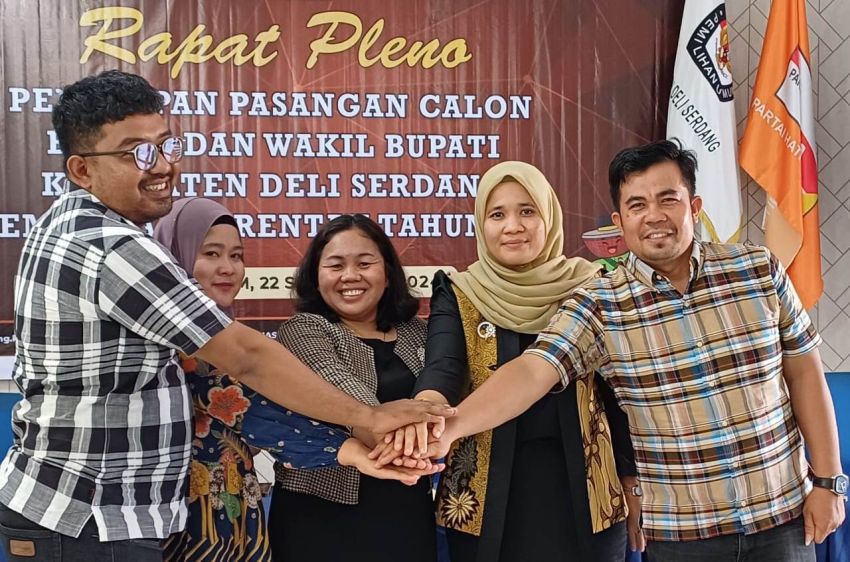 KPU Tetapkan 3 Paslon Pilkada Deliserdang 2024
