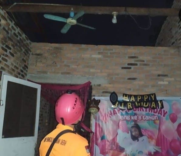 Puluhan Rumah di Medan Deli Rusak Dihantam Angin Kencang