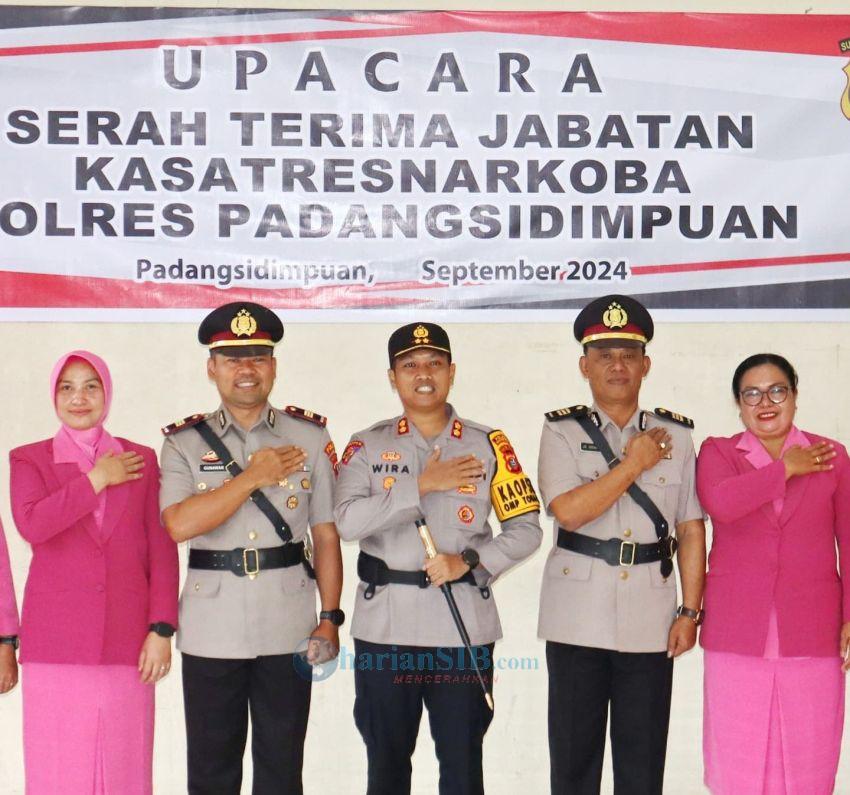 Kapolres Padangsidimpuan Pimpin Sertijab Kasatres Narkoba Polres Padangsidimpuan