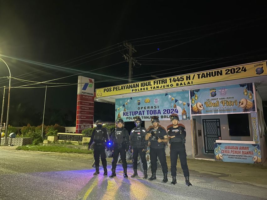 Cegah Begal dan Geng Motor, Tim Spartan Polres Tanjungbalai Lakukan Patroli