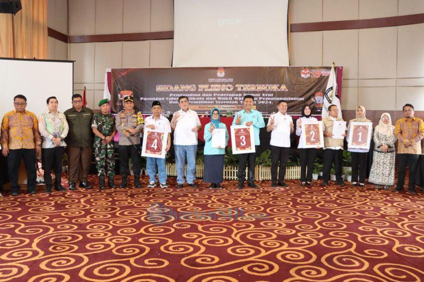 KPU Gelar Rapat Pleno Pengundian Nomor Urut Pasangan Calon Wali Kota dan Wakil Wali Kota Pematangsiantar
