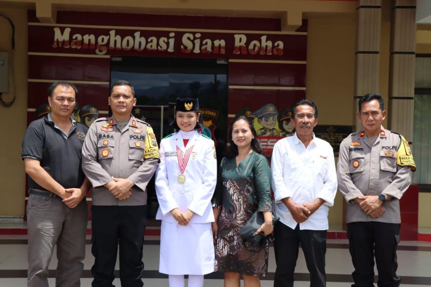 Violetha Sianturi Audiensi ke Kapolres Tapteng AKBP Basa Emden Banjarnohor