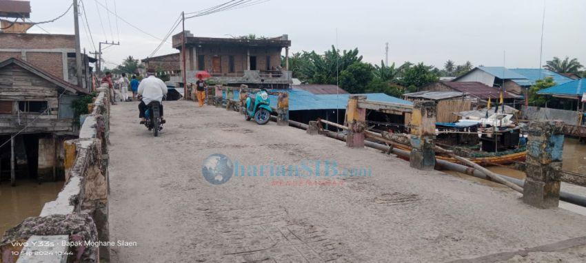 Rusak, Jembatan Titi Bom di Tanjungberingin Sergai Butuh Perbaikan