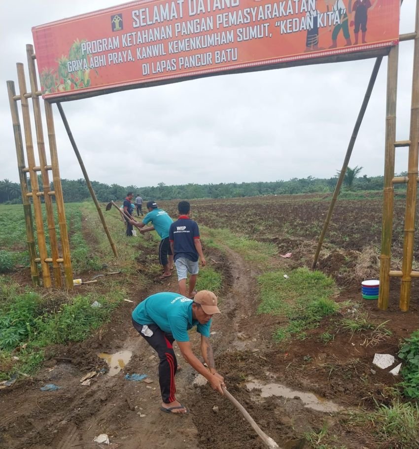 Peringati Hari Tani Nasional, Lapas Bina WBP dalam Program Ketahanan Pangan Pemasyarakatan