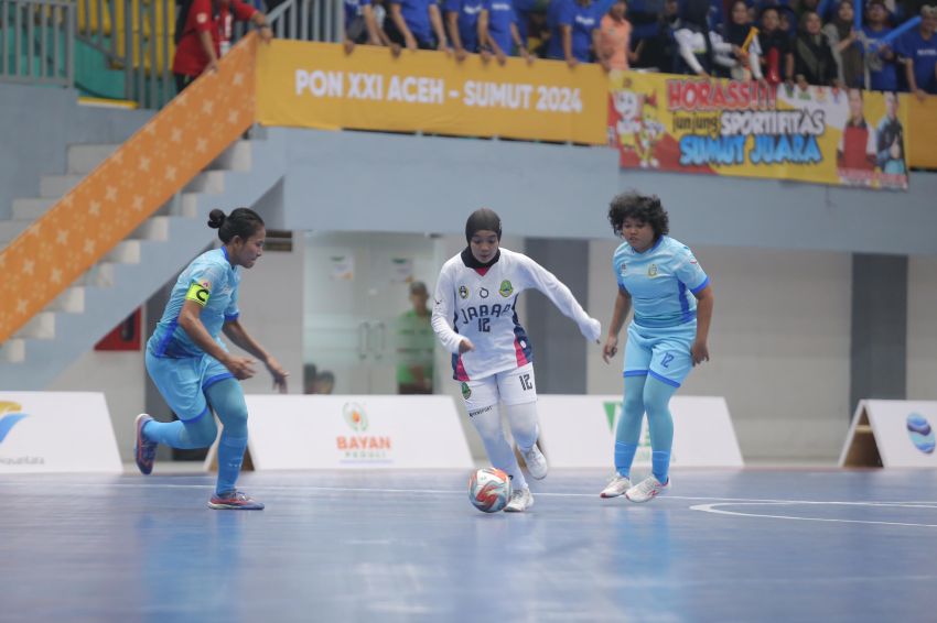 PON XXI: Tim Futsal Putri Sumut Gagal ke Final Usai Ditekuk Jabar