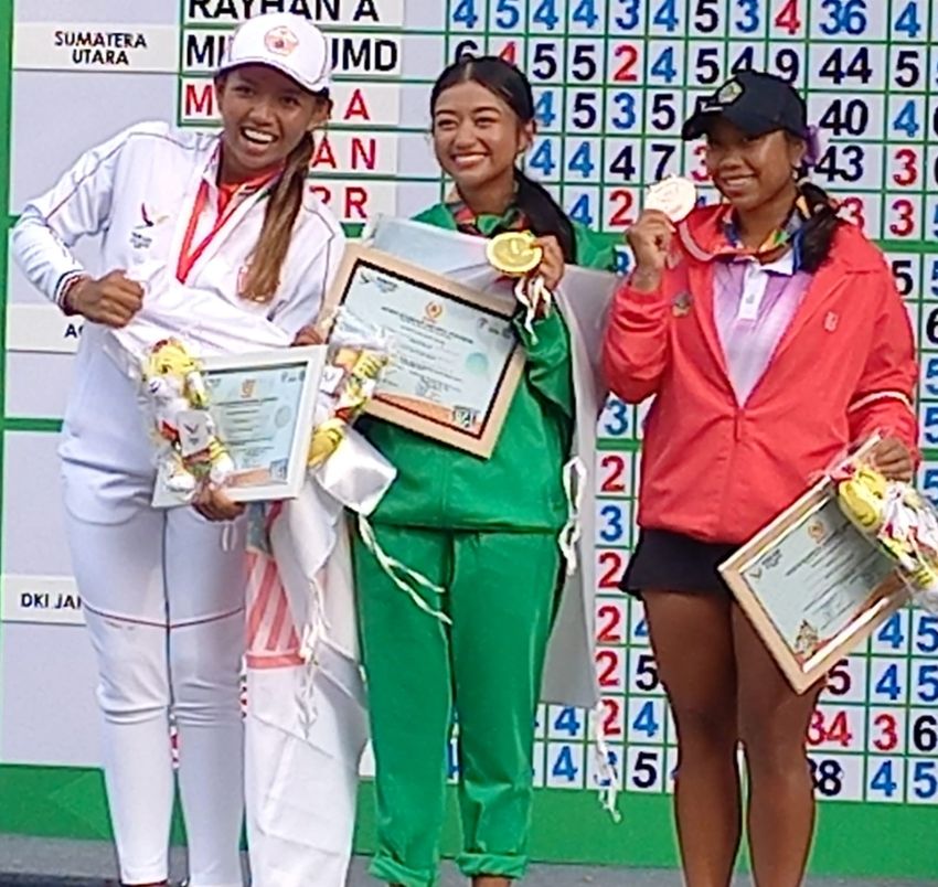 Golf Sumbang 1 Emas, 2 Perak dan 1 Perunggu untuk Sumut