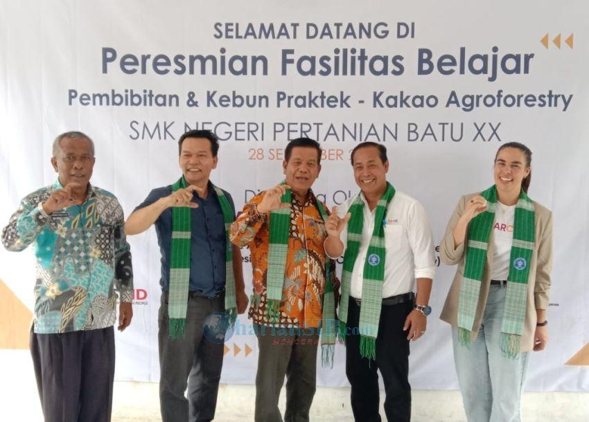 Gedung Baru SMKN Pertanian Batu XX Simalungun Diresmikan