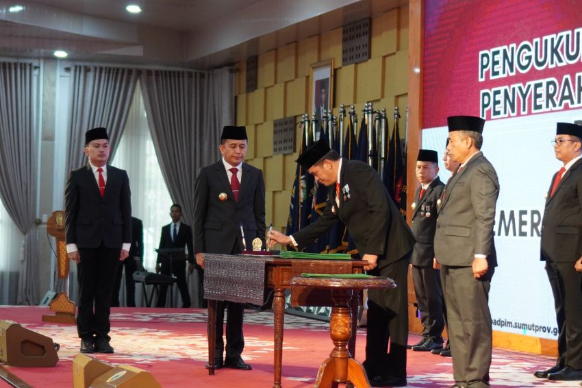 Naslindo Sirait Dikukuhkan Sebagai Pjs Bupati Pakpak Bharat