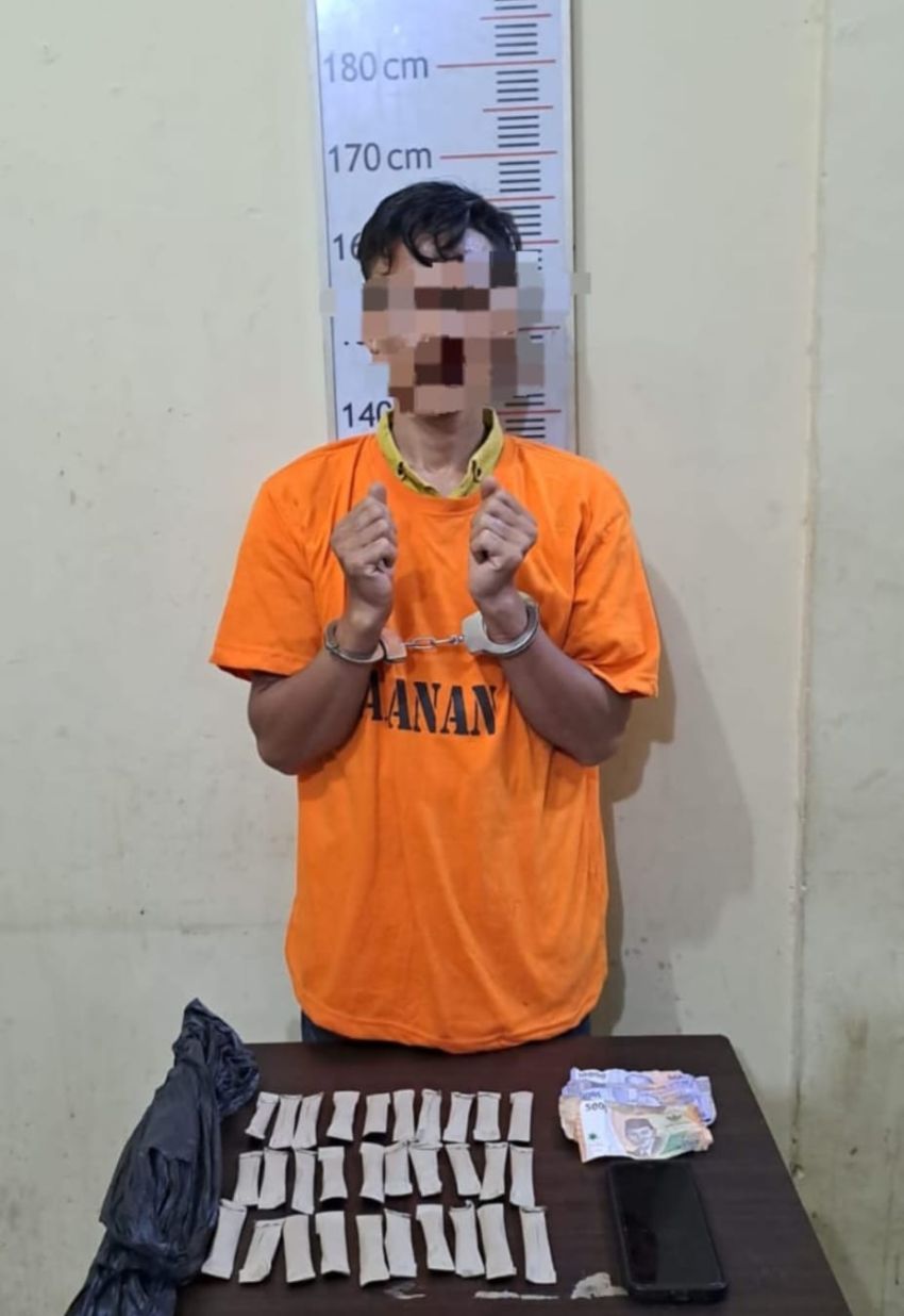 Polres Langkat Tangkap Pria Diduga Terlibat Kasus Narkoba Jenis Ganja