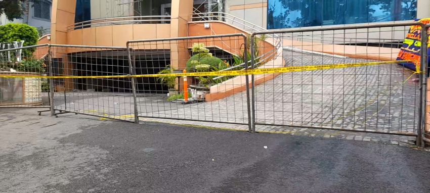 Pasca Terjadinya Kebakaran, Hotel Grand Liberty Dipasang Garis Polisi