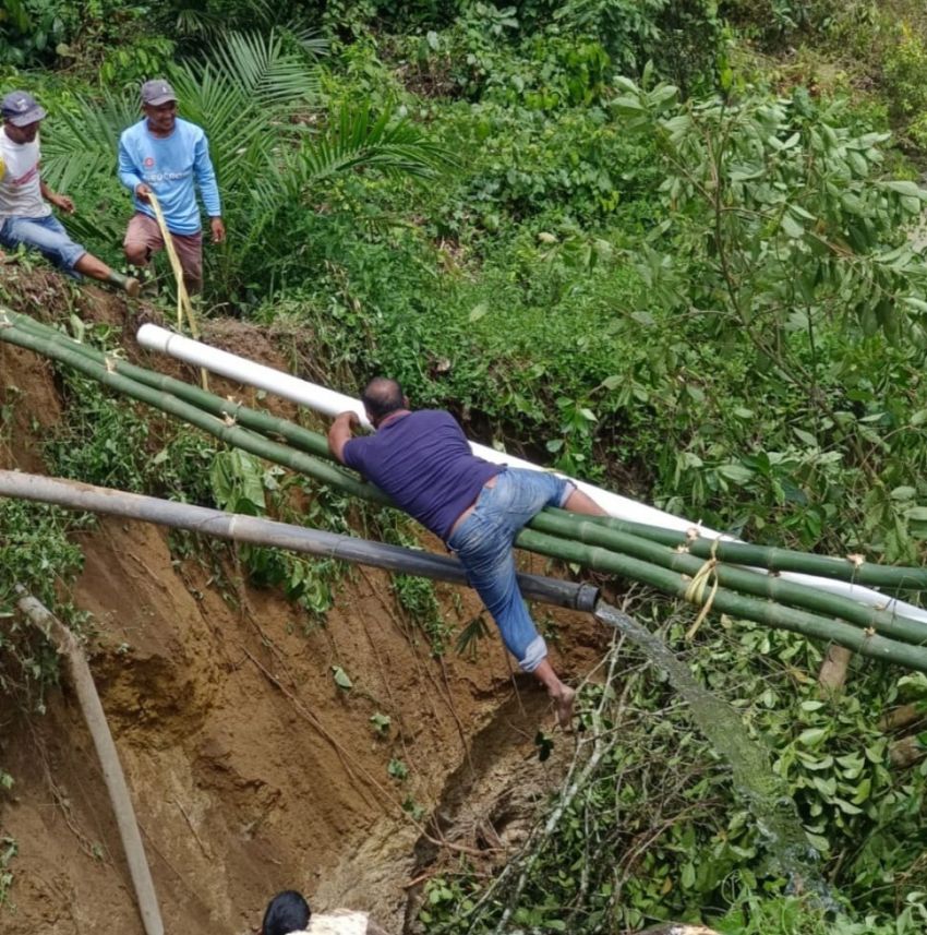 Intensitas Hujan Tinggi, Perbukitan di Nagori Lumbangorat Longsor