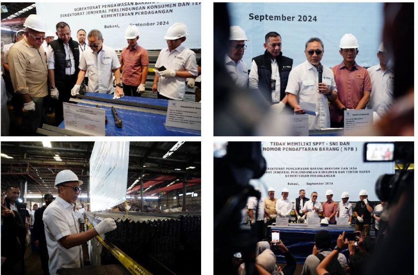 Kemendag Tindak Produsen Baja Tak Ber-SNI, Amankan Produk Berisiko Senilai Rp 11 Miliar