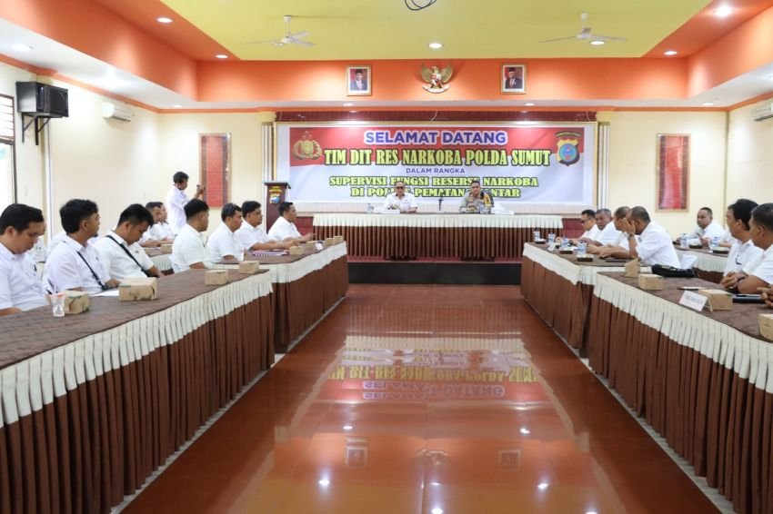 Kapolres Pematangsiantar Sambut Kunker Tim Dit Resnarkoba Polda Sumut