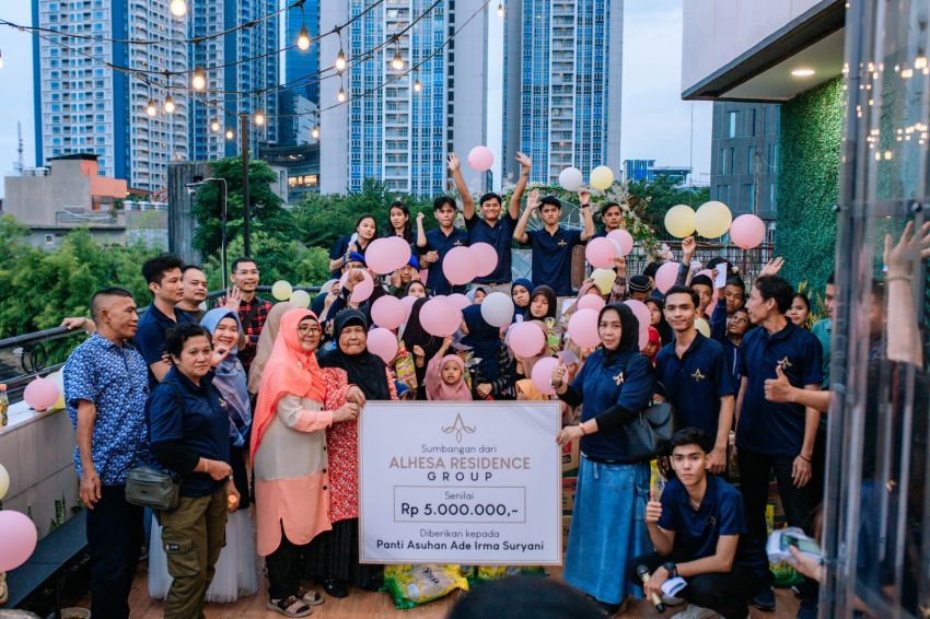 Anniversary 1 Tahun Alhesa Residence Gelar Syukuran dan  Santuni Anak Yatim