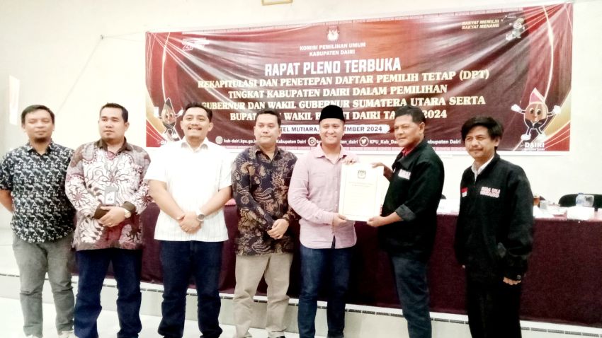 DPT Pilkada Dairi 2024 sebanyak 229.061 Pemilih