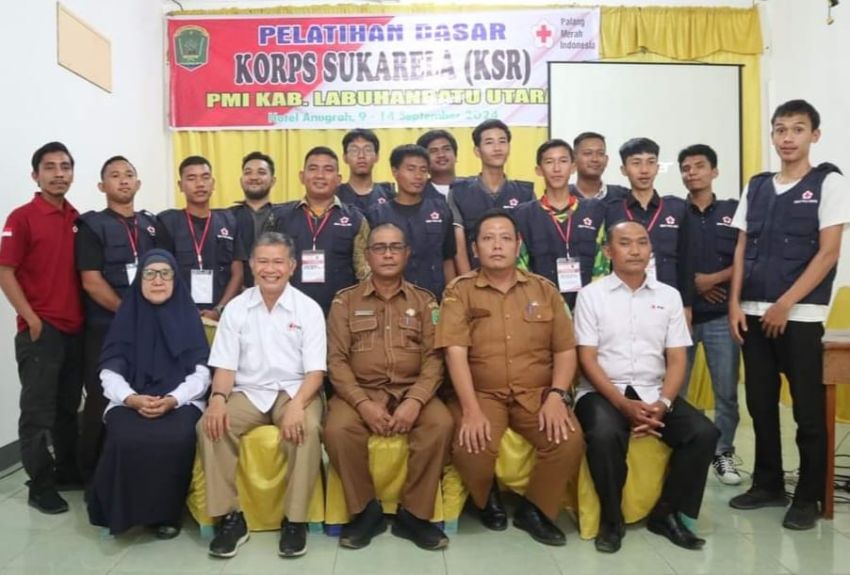 Puluhan Peserta Ikut Pelatihan Dasar KSR PMI Labura