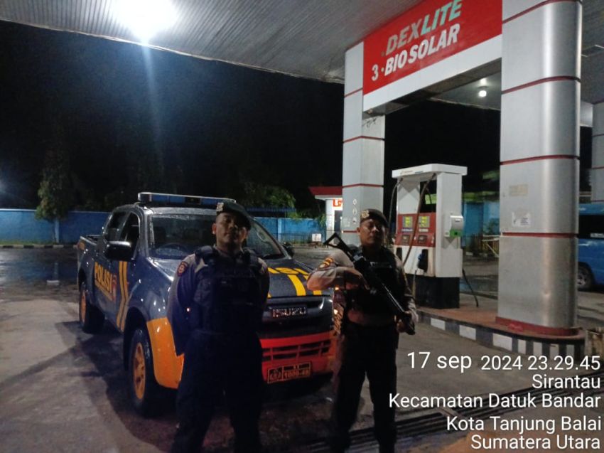 Cegah Gangguan Kamtibmas, Sat Samapta Polres Tanjungbalai Gelar Patroli Reaksi Cepat