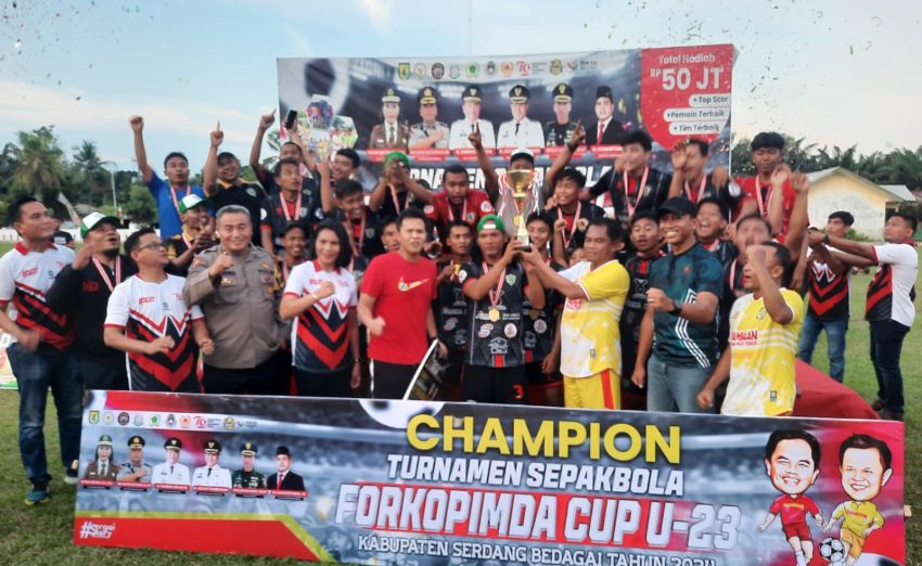 Mutiara FC Firdaus Juara Turnamen Forkopimda Cup Sergai U-23