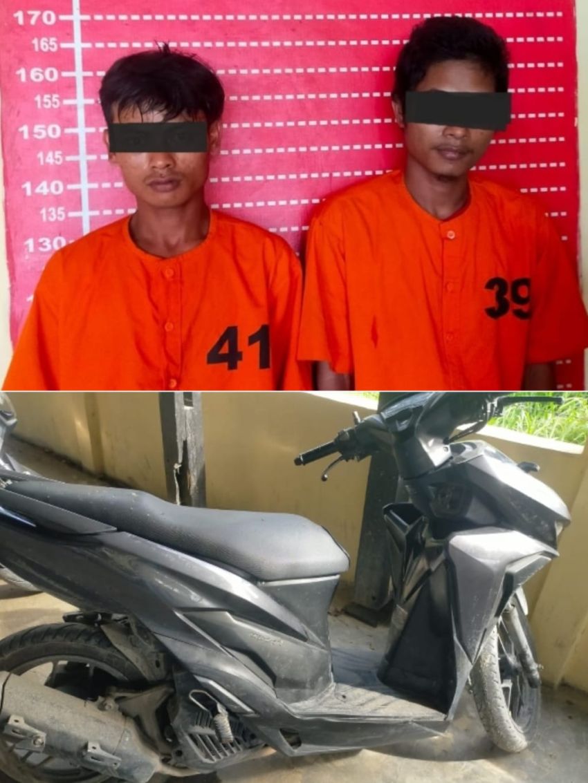 Hitungan Jam, Polsek Firdaus Ringkus 2 Pria Terduga Pelaku Curanmor