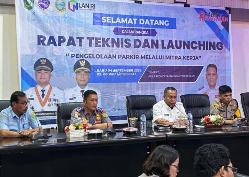 Dishub Labura Terapkan Parkir Amanah di Labura