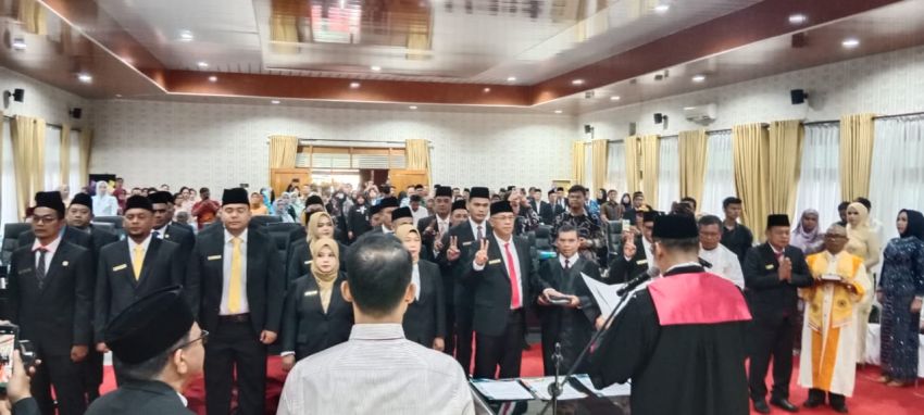 25 Anggota DPRD Tebingtinggi 2024-2029 Dilantik, Sakti Khaddafi Nasution Ketua Sementara
