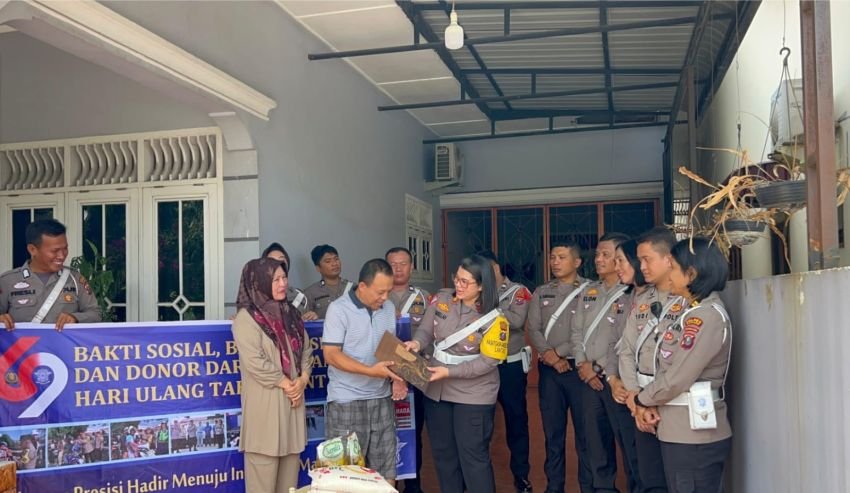 Sat Lantas Polres Pematangsiantar Anjangsana ke Panti Asuhan, Gereja dan Mesjid
