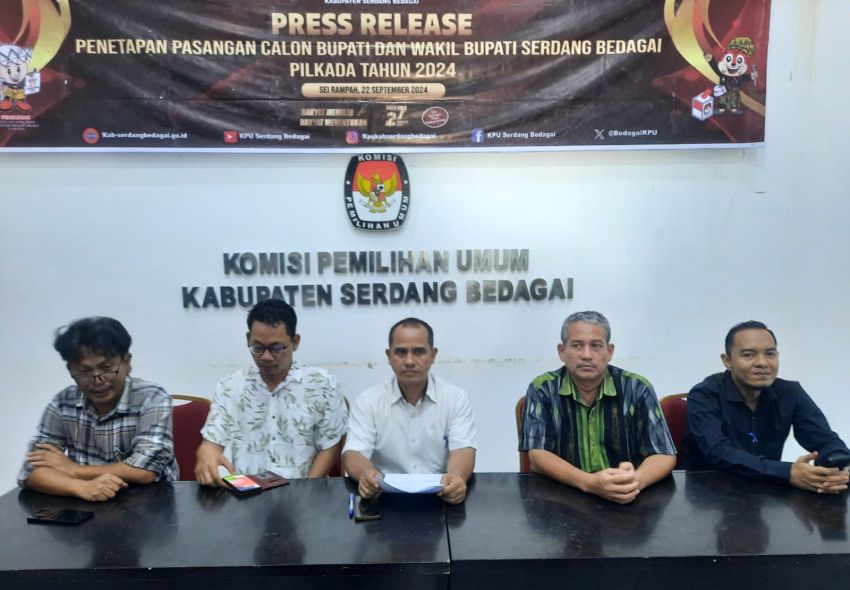 KPU Sergai Tetapkan Darma Wijaya-Adlin Tambunan Pasangan Calon Bupati dan Wakil Bupati Sergai di Pilkada 2024