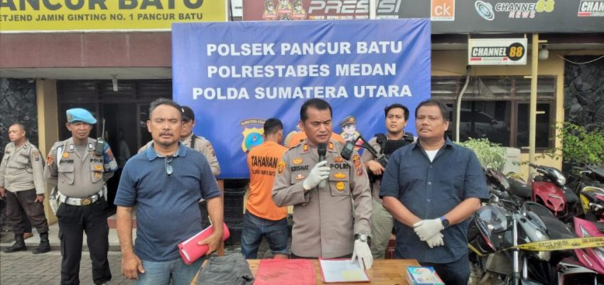 Dua Tersangka Pencuri Sepeda Motor di Pancurbatu Ditangkap, 21 Unit Motor Curian Disita Polisi