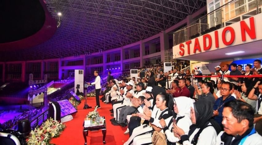 Buka PEPARNAS, Presiden Ajak Para Atlet Bertanding dalam Suasana Persaudaraan dan Semangat Sportivitas